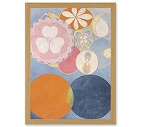 Artery8 Hilma Af Klint Group IV No 2 Ten Largest Youth Abstract Artwork Framed Wall Art Print A4