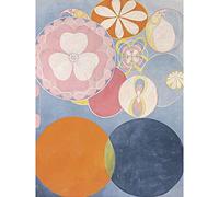 Artery8 Hilma Af Klint Group Iv No 2 Ten Largest Youth Premium Wall Art Canvas Print 18X24 Inch