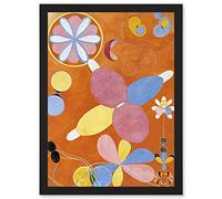 Artery8 Hilma Af Klint Group IV No 4 Ten Largest Asbtract Artwork Framed Wall Art Print A4