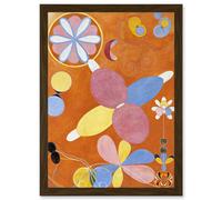 Artery8 Hilma Af Klint Group IV No 4 Ten Largest Asbtract Artwork Framed Wall Art Print A4