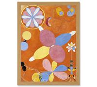 Artery8 Hilma Af Klint Group IV No 4 Ten Largest Asbtract Artwork Framed Wall Art Print A4