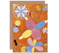 Artery8 Hilma Af Klint Group Iv No 4 Ten Largest Asbtract Fine Art Greeting Card Plus Envelope Blank Inside