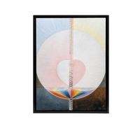 Artery8 Hilma Af Klint Group Ix Uw No 25 The Dove Framed Canvas Wall Art Print | Size: W12" x H16" Artery8 Multicolor W12" x H16"