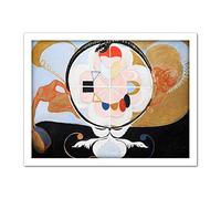 Artery8 Hilma Af Klint Group Vi Evolution No 13 Abstract Artwork Framed Wall Art Print 18X24 Inch