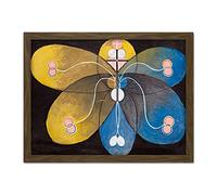 Artery8 Hilma Af Klint Group Vi Evolution No 9 Abstract Artwork Framed Wall Art Print 18X24 Inch
