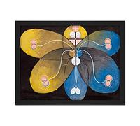 Artery8 Hilma Af Klint Group Vi Evolution No 9 Abstract Artwork Framed Wall Art Print 18X24 Inch