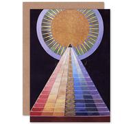 Artery8 Hilma Af Klint Group X No 1 Altarpiece Abstract Fine Art Greeting Card Plus Envelope Blank Inside