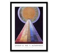 Artery8 Hilma Af Klint Group X No 1 Altarpiece Abstract Living Room Artwork Framed Wall Art Print A4