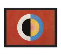 Artery8 Hilma Af Klint Svanen Abstract Circles Painting A4 Artwork Framed Wall Art Print