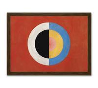Hilma Af Klint Svanen Abstract Circles Painting A4 Artwork Framed Wall Art Print Artery8 Brown One Size