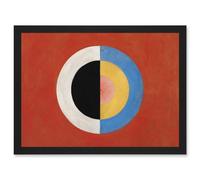 Hilma Af Klint Svanen Abstract Circles Painting A4 Artwork Framed Wall Art Print Artery8 Black One Size