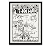 Artery8 Hiram Erastus Butler Framed Wall Art Print The Esoteric Journal Cover in White | Size: A4 Artery8 White A4