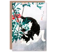 Artery8 Hiroaki Takahashi Art Card Cat With Tomato Plant