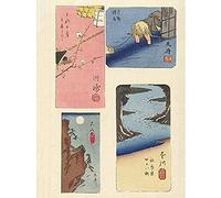 Artery8 Hiroshige Four Harimaze Of Famous Places Unframed Wall Art Print Poster Home Decor Premium