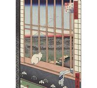 Artery8 Hiroshige Temple Torinomachi Asakusa Landscape Art Print Canvas Premium Wall Decor Poster Mural