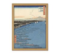 Artery8 Hiroshige The Coast At Samezu In South Shinagawa Artwork Framed Wall Art Print 18X24 Inch