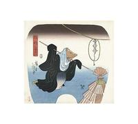 Artery8 Hiroshige The Fox Trap Japanese Painting Unframed Wall Art Print Poster Home Decor Premium