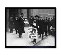 Artery8 Historical Titanic Disaster Sinks S Boy Sign Framed Wall Art Print