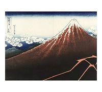 Artery8 Hokusai 36 Views Fuji Rainstorm Beneath Summit Japan Large Wall Art Poster Print Thick Paper 18X24 Inch