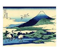 Artery8 Hokusai 36 Views Fuji Umezawa Sagami Woodblock Japan Large Wall Art Poster Print Thick Paper 18X24 Inch