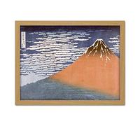 Artery8 Hokusai Clear Weather Southerly Wind Mount Fuji Artwork Framed Wall Art Print 18X24 Inch