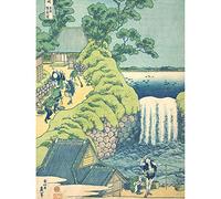 Artery8 Hokusai Falls at Aoigaoka in the Eastern Capital Art Print Canvas Premium Wall Decor Poster Mural
