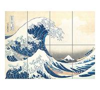Artery8 Hokusai Great Wave off Kanagawa Japanese Woodblock XL Giant Panel Poster (8 Sections)