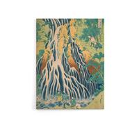Artery8 Hokusai Kirifuri Waterfall Mount Canvas Japanese Wall Art | Size: W24" x H32" Artery8 Multicolor W24" x H32"