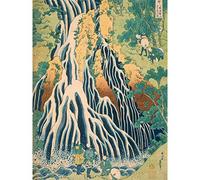 Artery8 Hokusai Kirifuri Waterfall Mount Kurokami Shimotsuke Premium Wall Art Canvas Print 18X24 Inch
