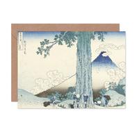 Artery8 Hokusai Mishima Mountain Pass Kai Province Japanese Fine Art Greeting Card Plus Envelope Blank Inside