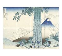 Artery8 Hokusai Mishima Mountain Pass Kai Province Japanese XL Giant Panel Poster (8 Sections)
