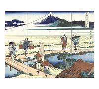 Artery8 Hokusai Nakahara Sagami Province Porters Japanese XL Giant Panel Poster (8 Sections)