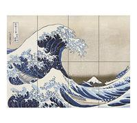 Artery8 Hokusai Under Wave Kanagawa 36 Views Mount Fuji Painting XL Giant Panel Poster (8 Sections)