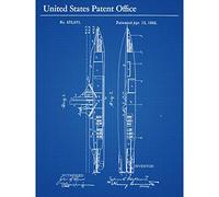 Artery8 Holland Submergible Torpedo Boat Submarine 1892 Patent Large Wall Art Poster Print Thick Paper 18X24 Inch
