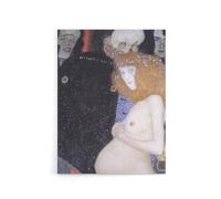Artery8 Hope I Pregnant Life Death Rebirth Canvas Wall Art Print Vintage : by Klimt 18x24 Symbolic Picture exploring renewal and transformation, suited to offices or living rooms