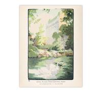 Artery8 Hotel Plaza from Central Park Elmer Wall Art Poster Print | Size: W24" x H32" Artery8 Multicolor W24" x H32"