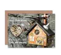 Artery8 House Moving Walls Beams Dreams Love New Home Card Artery8 Multicolor