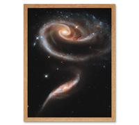 Artery8 Hubble Space Telescope Image 21st Anniversary A Rose Made Of Interacting Galaxies Arp 273 Cosmic Flower Formation UGC 1810 & UGC 1813 Pair Artery8 Beige A4