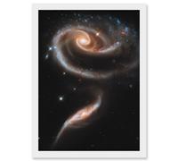 Artery8 Hubble Space Telescope Image 21st Anniversary A Rose Made Of Interacting Galaxies Arp 273 Cosmic Flower Formation UGC 1810 & UGC 1813 Pair Artery8 White W12" x H16"