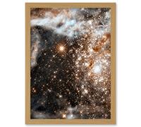 Artery8 Hubble Space Telescope Image 30 Doradus Nebula In Infrared Starbirth Region Globular Cluster In The Large Magellanic Cloud Galaxy Art Print Artery8 Beige W12" x H16"