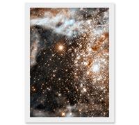 Artery8 Hubble Space Telescope Image 30 Doradus Nebula In Infrared Starbirth Region Globular Cluster In The Large Magellanic Cloud Galaxy Art Print Artery8 White A4