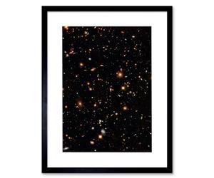 Artery8 Hubble Space Telescope Image A Look Into The Universe's Past Ultra Deep Field Near Infrared View Of Distant Galaxies Billions Of Light Years Away Artwork Framed Wall Art Print 12X16 Inch