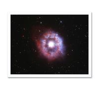 Artery8 Hubble Space Telescope Image AG Carinae Bright Luminous Blue Variable Celebrity Star w/ An Expanding Glowing Red Halo Ring Of Gas & Dust Art Artery8 White W12" x H16"