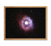Artery8 Hubble Space Telescope Image AG Carinae Bright Luminous Blue Variable Celebrity Star w/ An Expanding Glowing Red Halo Ring Of Gas & Dust Art Artery8 Beige A4