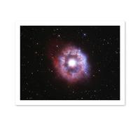 Artery8 Hubble Space Telescope Image AG Carinae Bright Luminous Blue Variable Celebrity Star With An Expanding Glowing Red Halo Ring Of Gas And Dust Artwork Framed Wall Art Print 18X24 Inch