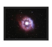 Artery8 Hubble Space Telescope Image AG Carinae Bright Luminous Blue Variable Celebrity Star With An Expanding Glowing Red Halo Ring Of Gas And Dust Artwork Framed A3 Wall Art Print
