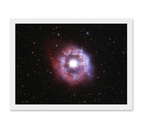 Artery8 Hubble Space Telescope Image AG Carinae Bright Luminous Blue Variable Celebrity Star With An Expanding Glowing Red Halo Ring Of Gas And Dust Artwork Framed A3 Wall Art Print