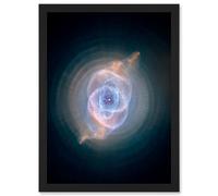 Artery8 Hubble Space Telescope Image Cat's Eye Planetary Nebula Dying Star Sculpture Gas Dust Spherical Mass Pulse Ejections Bright Bull's Eye Artery8 Black W12" x H16"