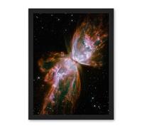 Artery8 Hubble Space Telescope Image Celestial Butterfly Emerges From Stellar Demise In Planetary Nebula NGC 6302 Red Glow Dying Star In Milky Way Galaxy Artwork Framed Wall Art Print 18X24 Inch