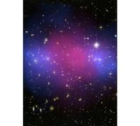 Artery8 Hubble Space Telescope Image Chandra Collaboration Composite Galaxy Cluster MACS J0025.4-1222 Pink Blue Dark Ordinary Matter Observations Unframed Art Print Poster Wall Decor 12x16 inch